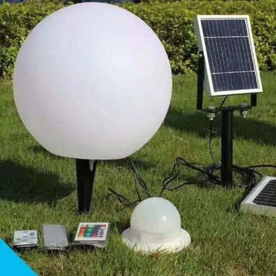 IP65 водонепроницаемая солнечная шаровая лампа, светодиодные цветопеременные светильники для сада