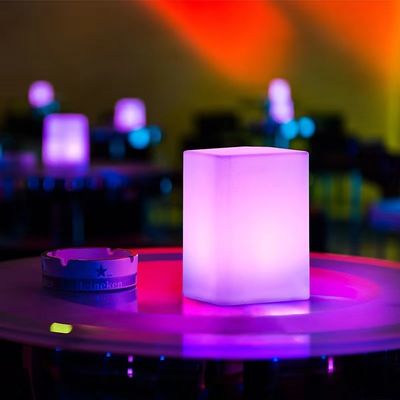 Изменение цвета RGB Внешний светодиодный кубический свет USB зарядка Управляемая дистанционным управлением