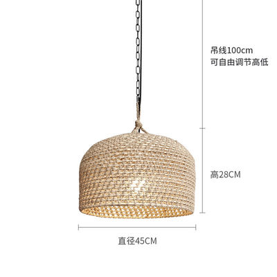 3500K Creative Rattan Pendant Light Switch Control для гостиной