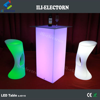 Современные RGB светодиодные светящиеся мебельные столы с перезаряжаемой литийной батареей