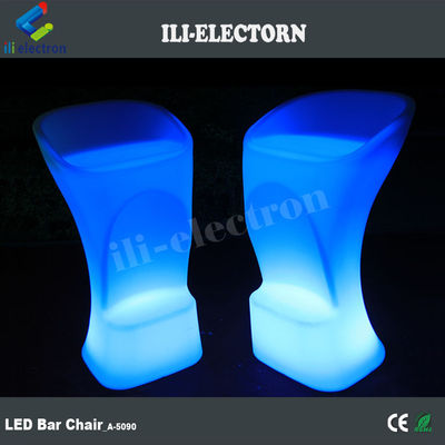 Цветный современный дизайн RGB с подсвеченным стулом для бара