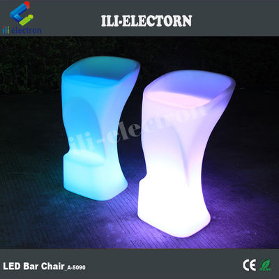 Цветный современный дизайн RGB с подсвеченным стулом для бара