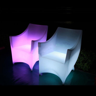PE Пластиковый светодиодный освещенный кресло для мебели RGB с перезаряжаемой литийной батареей