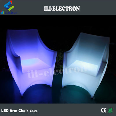 PE Пластиковый светодиодный освещенный кресло для мебели RGB с перезаряжаемой литийной батареей