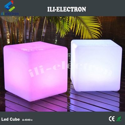 Дистанционное управление RGB меняющий цвет батарея перезаряжаемая пластиковая освещенная кубическая лампа