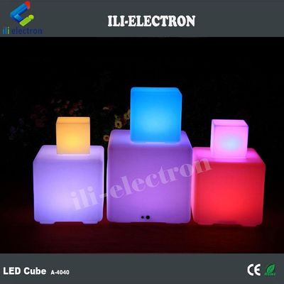 Дистанционное управление RGB меняющий цвет батарея перезаряжаемая пластиковая освещенная кубическая лампа