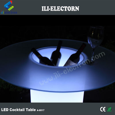 Наружное освещение высокого верхнего patio LED Ice Bucket Cruiser Table