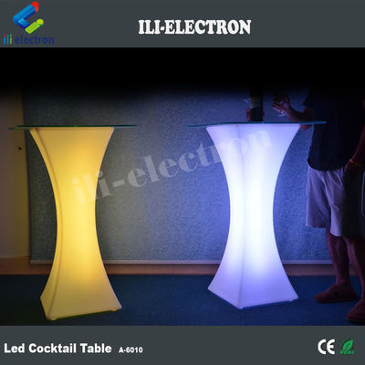 Ротационная формовка Пластик Современная смена цвета Барная мебель LED стол
