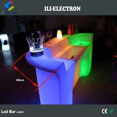Возобновляемая светящаяся таблица наружная садовая барная мебель LED
