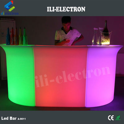 Возобновляемая светящаяся таблица наружная садовая барная мебель LED
