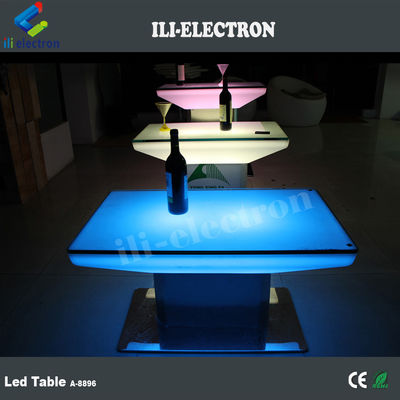Коммерческий квадратный светящийся стол RGB с дистанционным управлением с сертификацией CE
