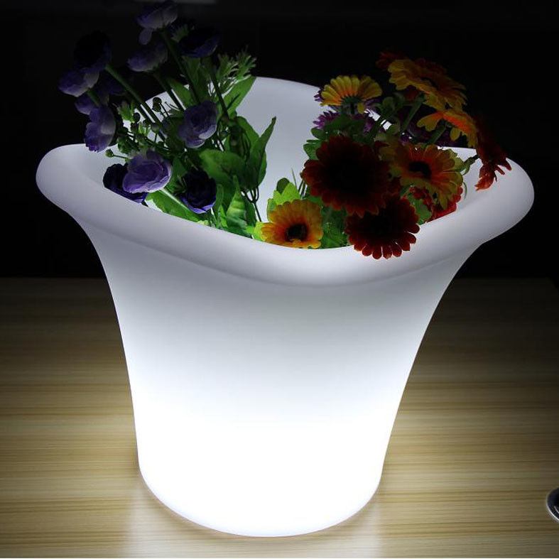 Возобновляемые пластиковые Led ледяные ведра водонепроницаемые беспроводные портативные на открытом воздухе для партии