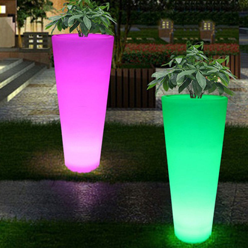 Дистанционное управление изменение цвета Led цветочный горшок для магазинов напитков